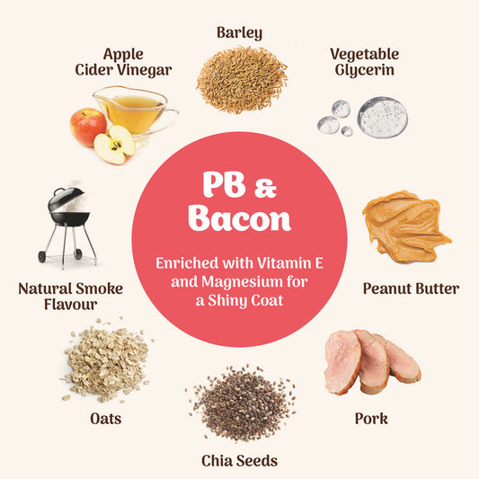 Northern Pet Softies PB & Bacon Treats Dog 170g