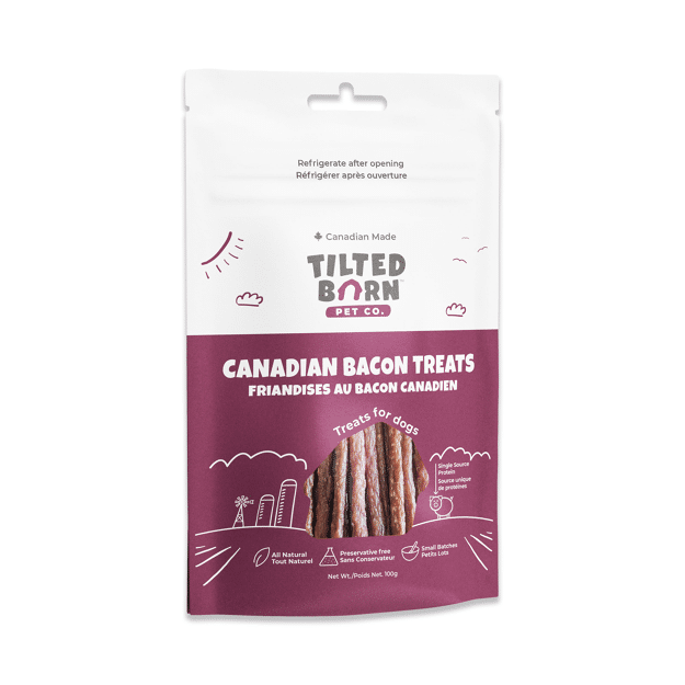 Tilted Barn Dog Treats Canadian Bacon 100g