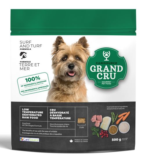 Grand Cru Dehydrated Raw Grain Free Surf Turf Dog Food 500g
