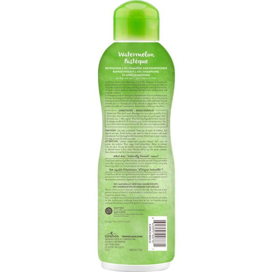 Tropiclean Refreshing 2-1 Watermelon Shampoo Dogs 20oz