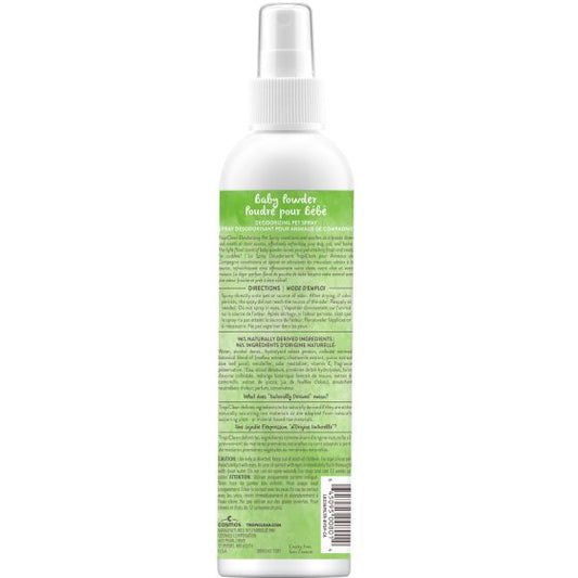 Tropiclean Deodorizing Pet Spray Baby Powder 8oz