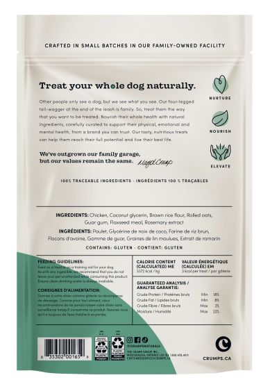 Crumps Mini Trainers Chicken Semi Moist Dog 300g