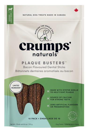 Crump's Plaque Busters With Bacon Dog 10pc 7in