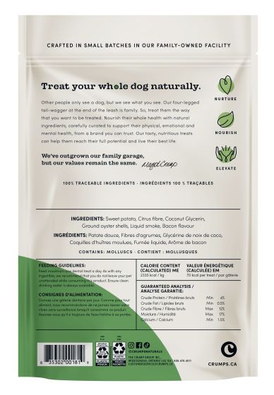 Crump's Plaque Busters With Bacon Dog 10pc Large Dog