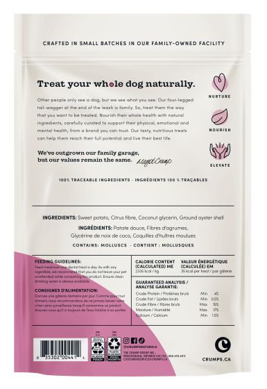 Crump's Plaque Busters Original Dog 18pc 3.5in