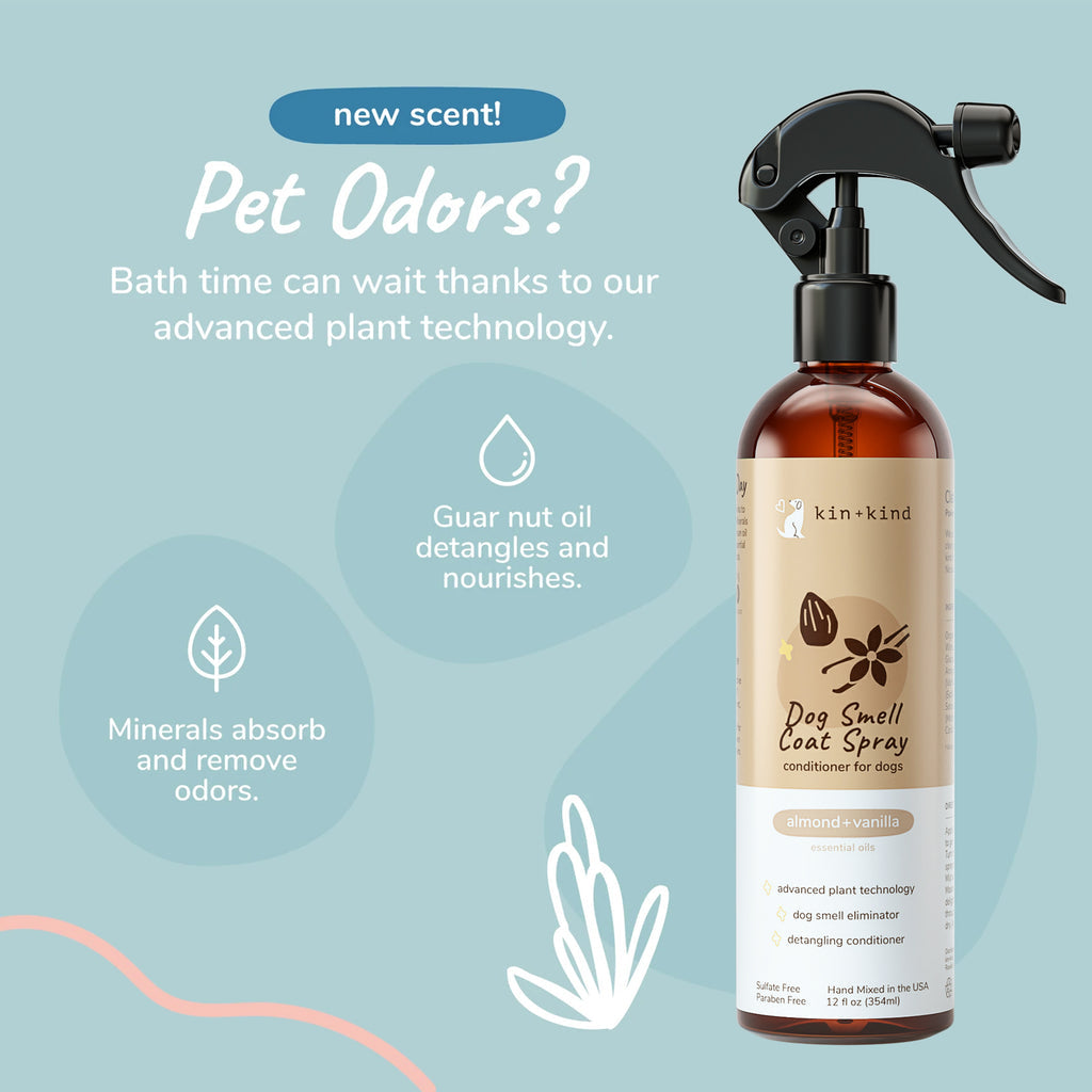 Kin+Kind Pet Coat Spray Almond 12oz