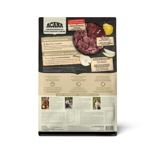 ACANA Singles Duck + Pear Recipe Dog1.8kg
