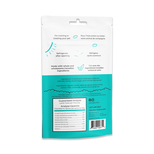 Tilted Barn Lamb Regular dog Treats 100g