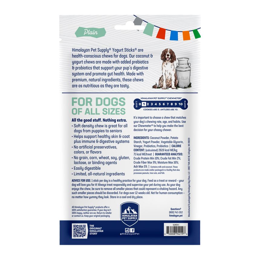Himalayan Chewy Yogurt Sticks® for Dogs