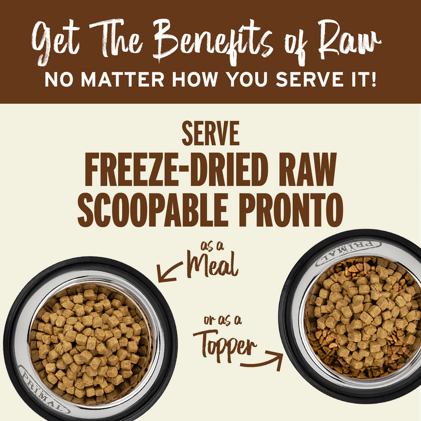 PRIMAL Freeze Dried Raw Pronto Beef Recipe DOG 7oz
