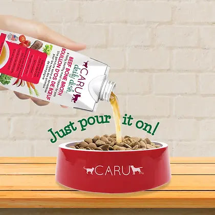 Caru Daily Dish Beef Bone Broth for Dogs & Cats
