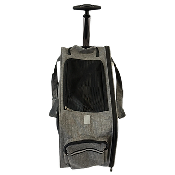 Pet Carrier Aluminum Alloy Double integrated Rod Black