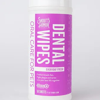 Skout's Honor Pet Dental Wipes 50ct