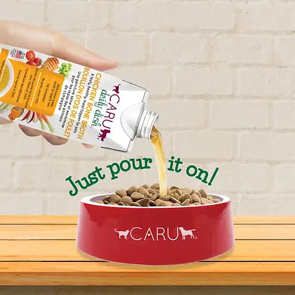 Caru Daily Dish Chicken Bone Broth for Dogs & Cats