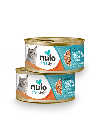 Freestyle Minced Salmon & Turkey Recipe in Gravy Cat