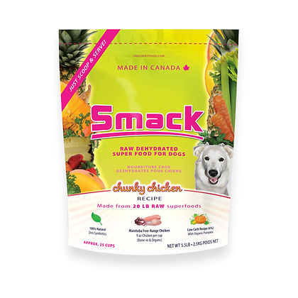 Smack Chunky Chicken Dehydrated Raw Dog 2.5kg