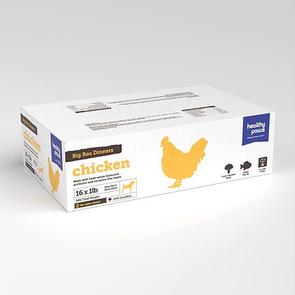 Healthy Paws Big Box Dinner Chicken Dog 16 x 1 lb