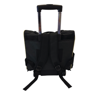Pet 2-Wheeled Carrier Backpack Black