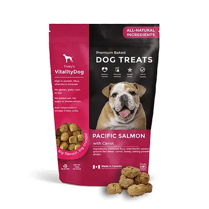 Foley's Vitality Pacific Salmon Honey Carrots Dog Treats 400g