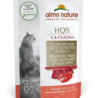 Almo Nature HQS La Cucina Pouches - Tuna With Lobster In Jelly 55g