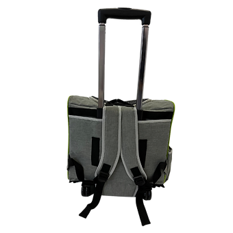 Pet 2-Wheeled Carrier Backpack Grey