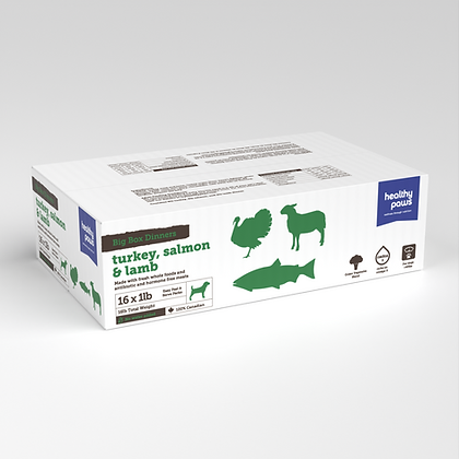 Healthy Paws Big Box Dinner Variety Dog 16x1lb