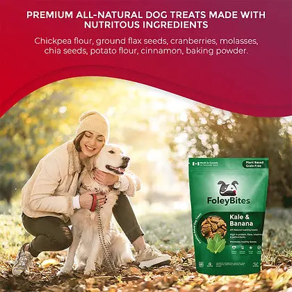 Foley's Bites Kale & Banana Dog Treats 400g