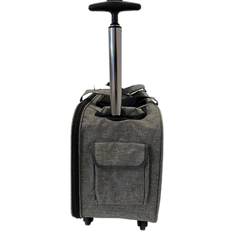 Pet Carrier Aluminum Alloy Double integrated Rod Black