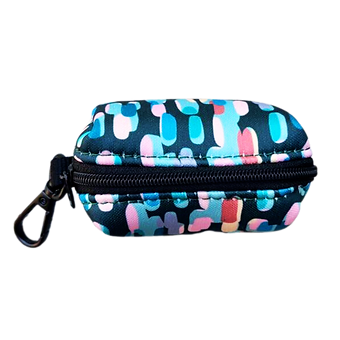 Lila Pawtique Waste Bag Pouch Holder Amazônia Tribe