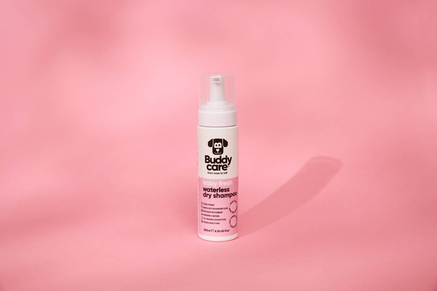 Buddycare - Waterless Dog Shampoo - Baby Fresh - 6.76 fl oz