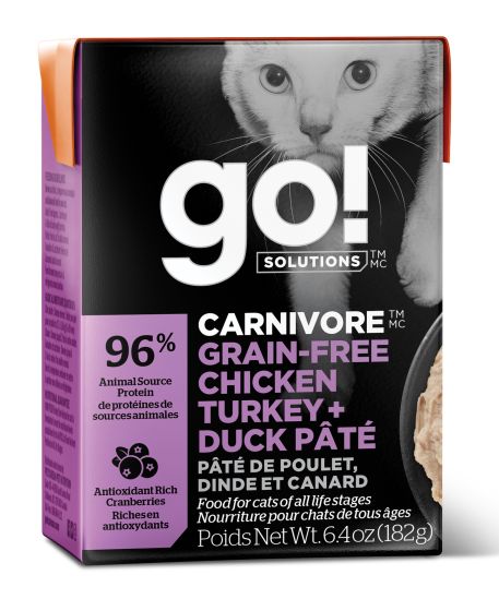 Go! Solutions Carnivore - GF Chicken, Turkey + Duck Pâté Cat