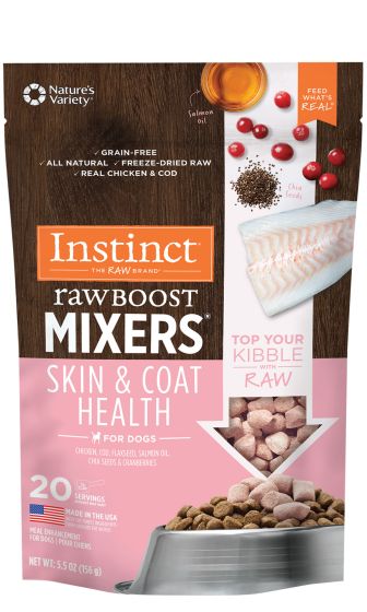 Instinct Raw Boost Mixer Skin & Coat Health Dog 5.5oz