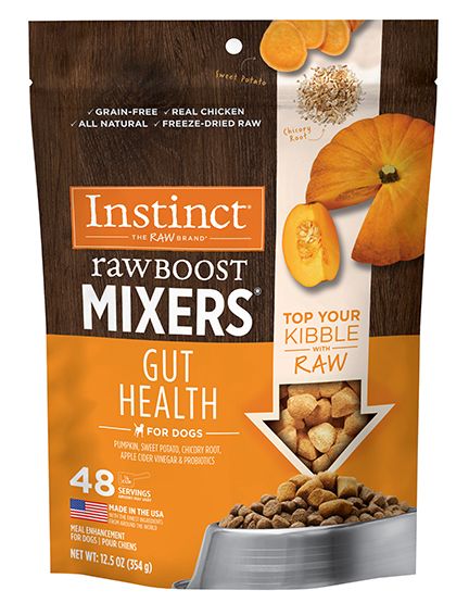 Instinct Raw Boost Mixers Grain Free Gut Health Topper Dog 12.5oz