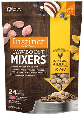 Instinct Raw Boost Mixers Grain Free Cage Free Chicken Topper Dog 6oz