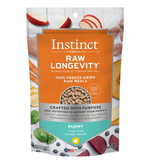 Instinct Longevity Freeze Dried Raw Meals Puppy Chicken Dog 5oz