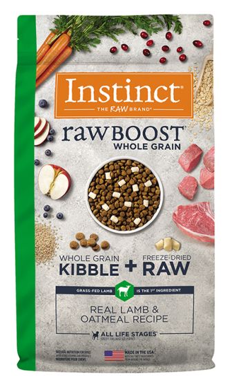 Instinct Raw Boost Whole Grain Lamb Oatmeal Dog 4lb