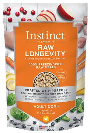 Instinct Raw Longevity Adult Freeze-Dried Chicken 9.5oz