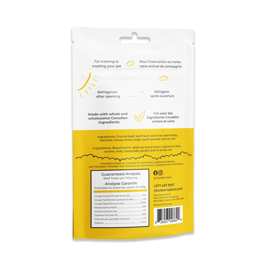 Tilted Barn Canadian Beef MiniWags Dog Treats 100g