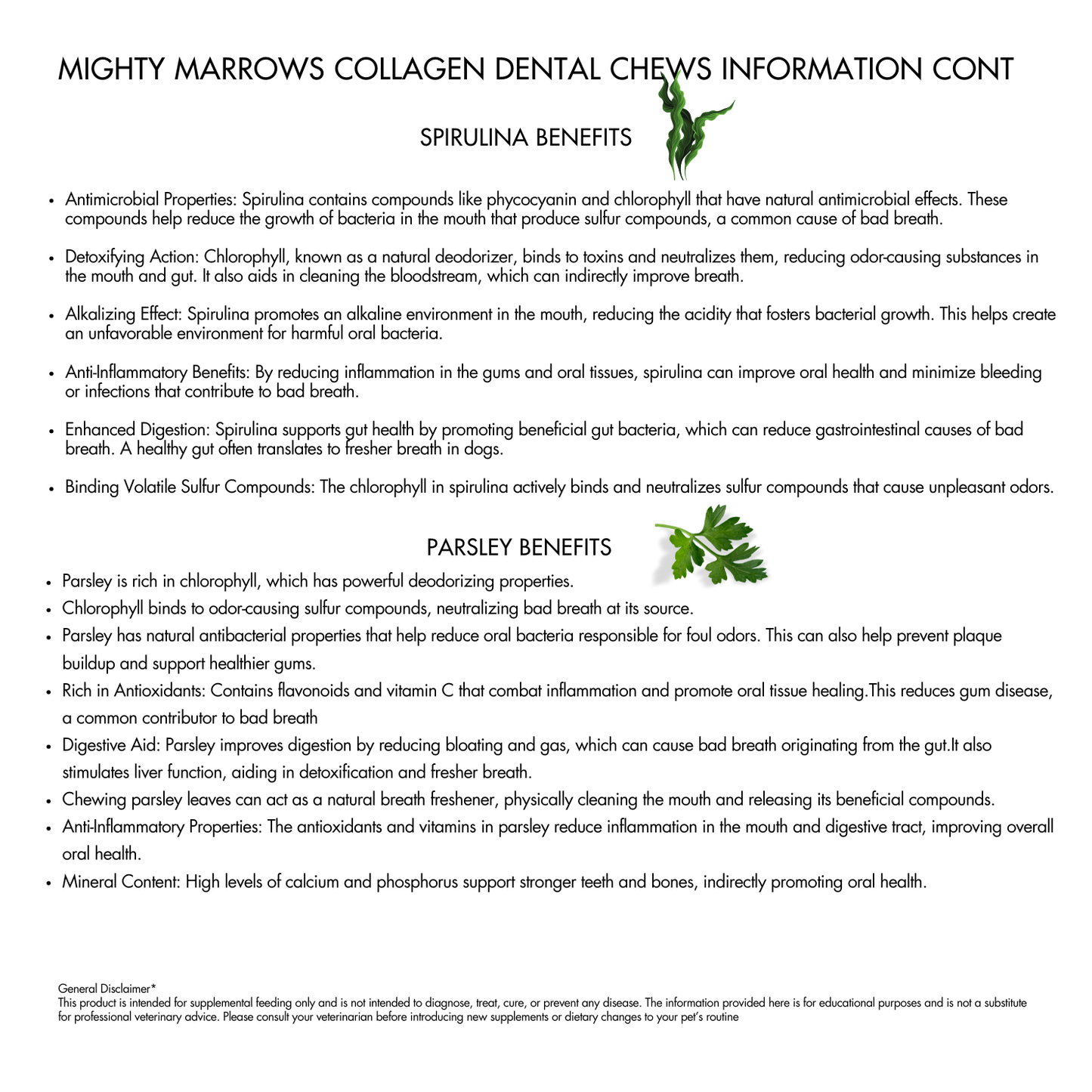 Wag & Bright Supply Co. - Mighty Marrows Collagen Dental Chew - Bacon LG
