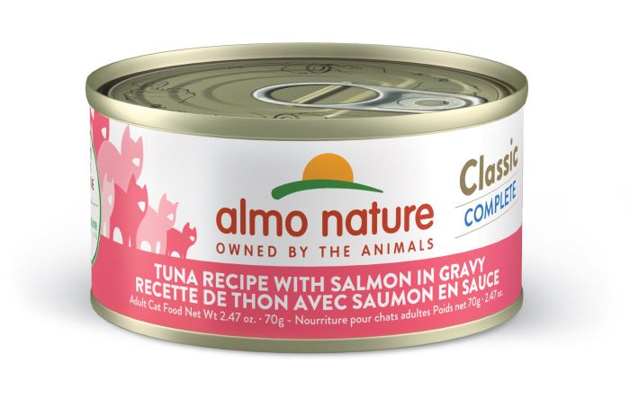 Almo Classic Complete Cat Food - Tuna Recipe With Salmon In Gravy 70g