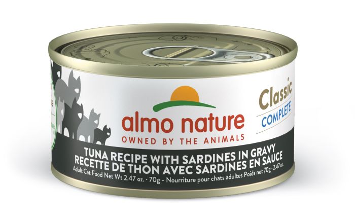 Almo Classic Complete Cat Food - Tuna Recipe With Sardines In Gravy 70g
