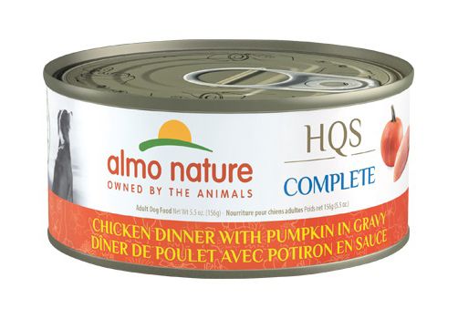 Almo Nature HQS Complete Dog Food - Chicken Dinner Pumpkin In Gravy 5.5oz