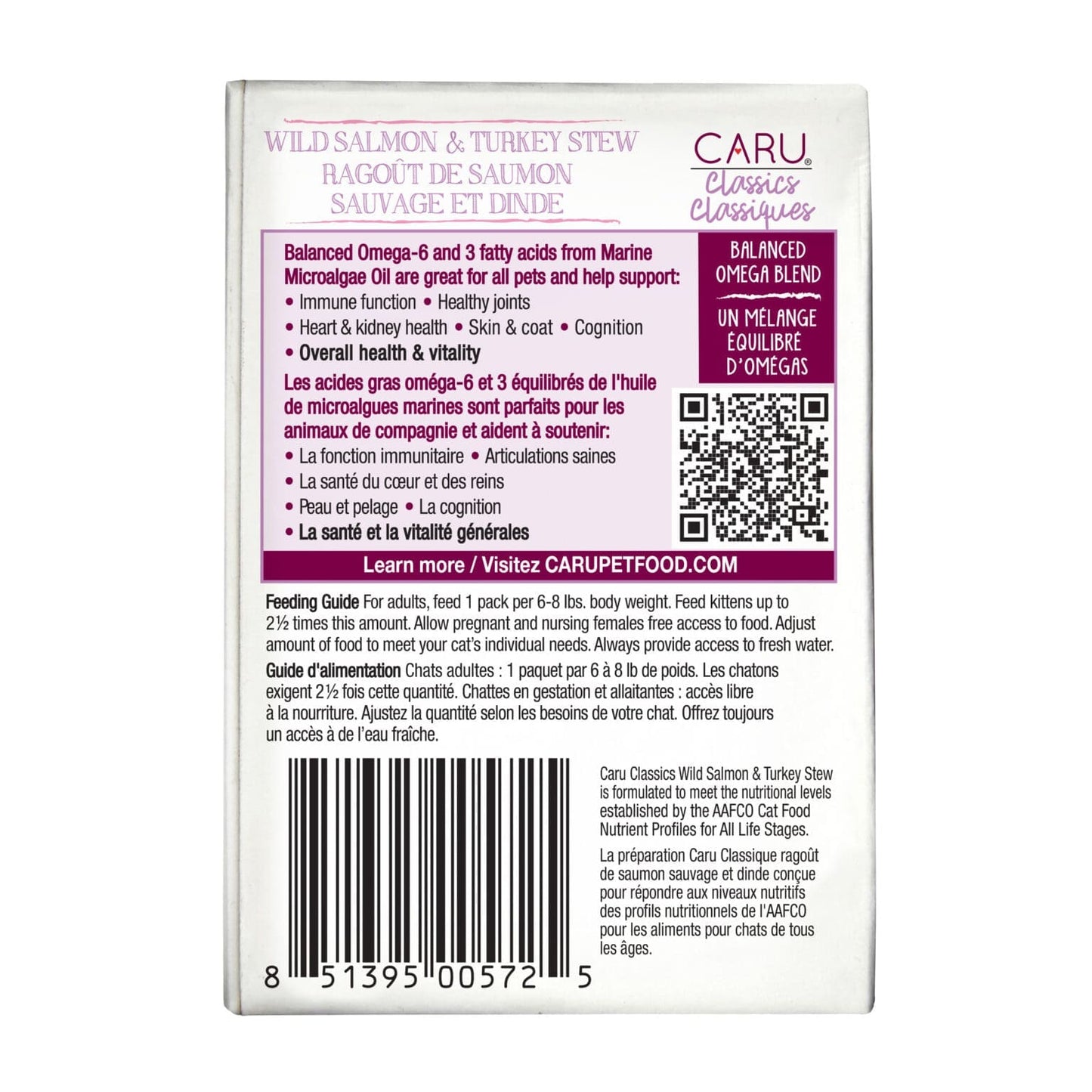 Caru Classics Wild Salmon & Turkey Stew for Cats 5.5oz
