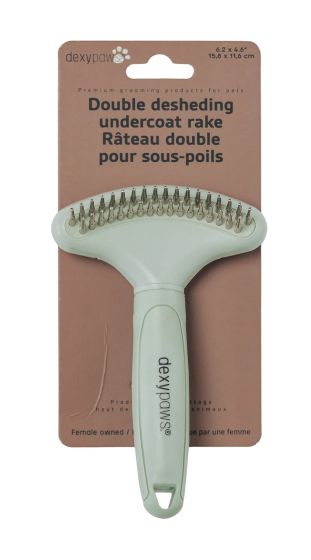 Dexypaws Double Desheding Undercoat Rake For Pets