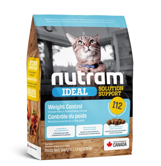 Nutram Ideal (I12) Weight Control, Chicken and Barley Cat 2.5lbs