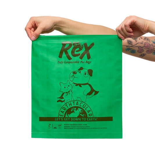REX Extra Wide Kitty & Dog Plant-Based Litter Bags