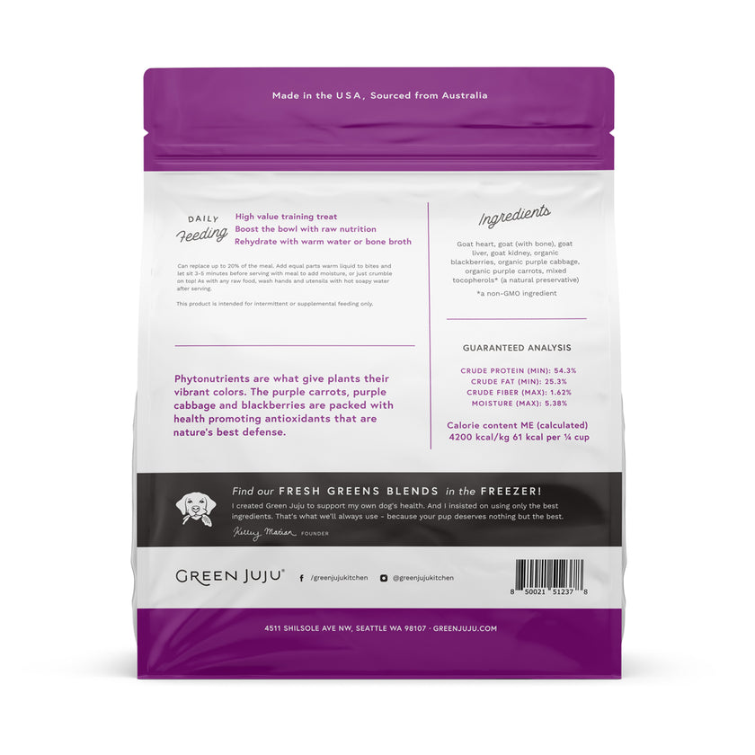 Green Juju Goat Purple Whole Food Bites 85g