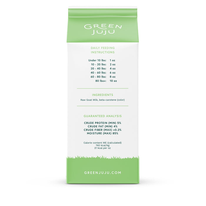 Green Juju Dog/Cat Raw Goat's Milk 454g