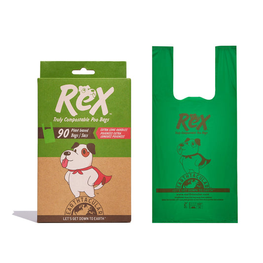 REX Plant-Based Poo Handle Bags 90ct