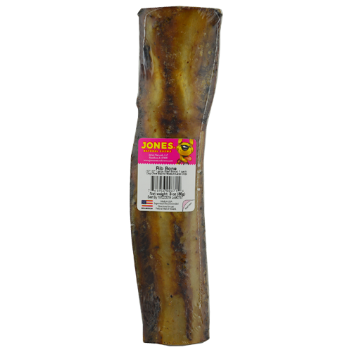 Jones Natural Chews Rib Bones 10-12″ (Beef Bone)